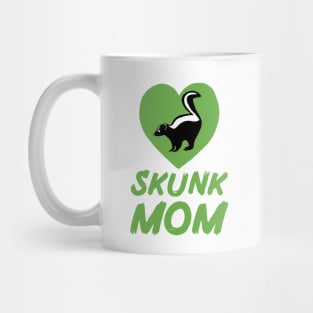 Skunk Mom for Skunk Lovers, Green Mug